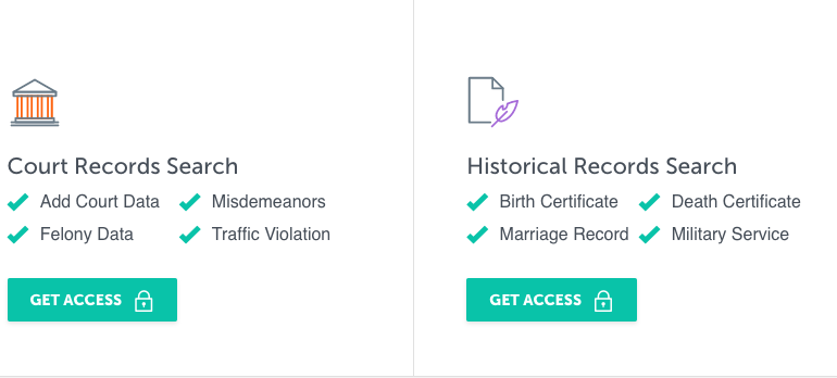 Image of Spokeo Additional Searches Court and Historical
